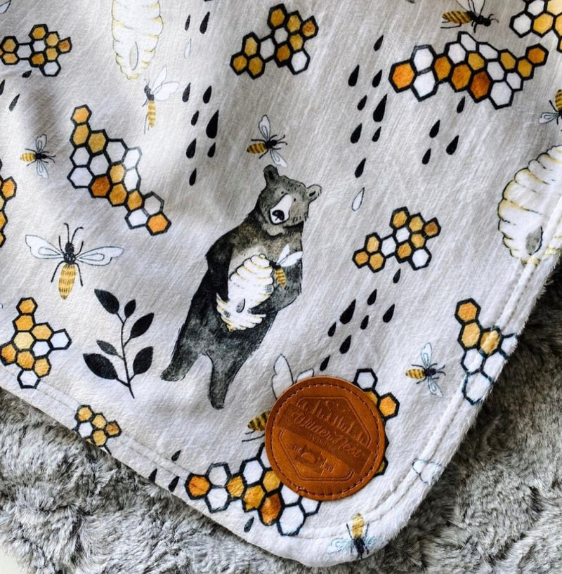 Small size Honey Bear Triple Layer Blanket